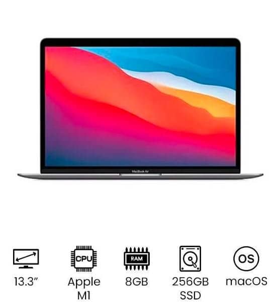 Apple 2020 MacBook Air Laptop M1 Chip, 13” Retina Display, 8GB RAM, 256GB SSD